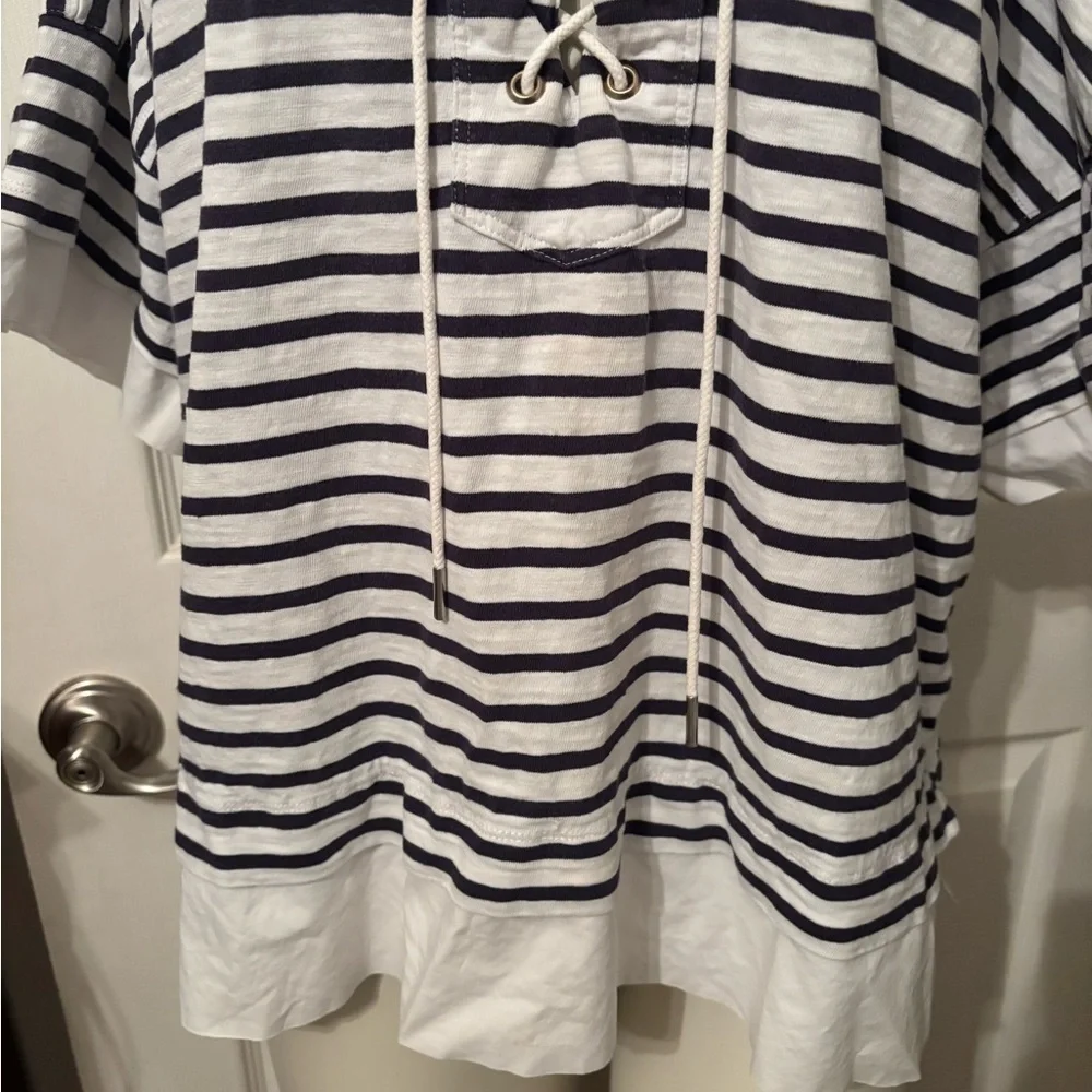 J.Crew striped sailer top XL